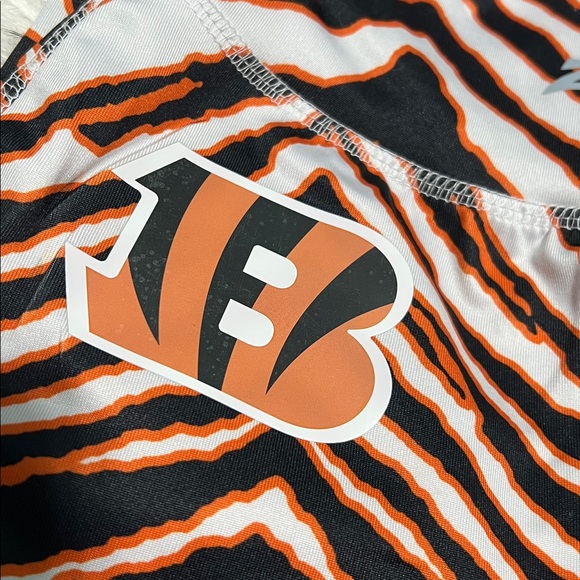 CINCINNATI BENGALS ZUBAZ MAJESTIC BASIC ANIMAL PRINT LEGGINGS XS - Picture 4 of 8